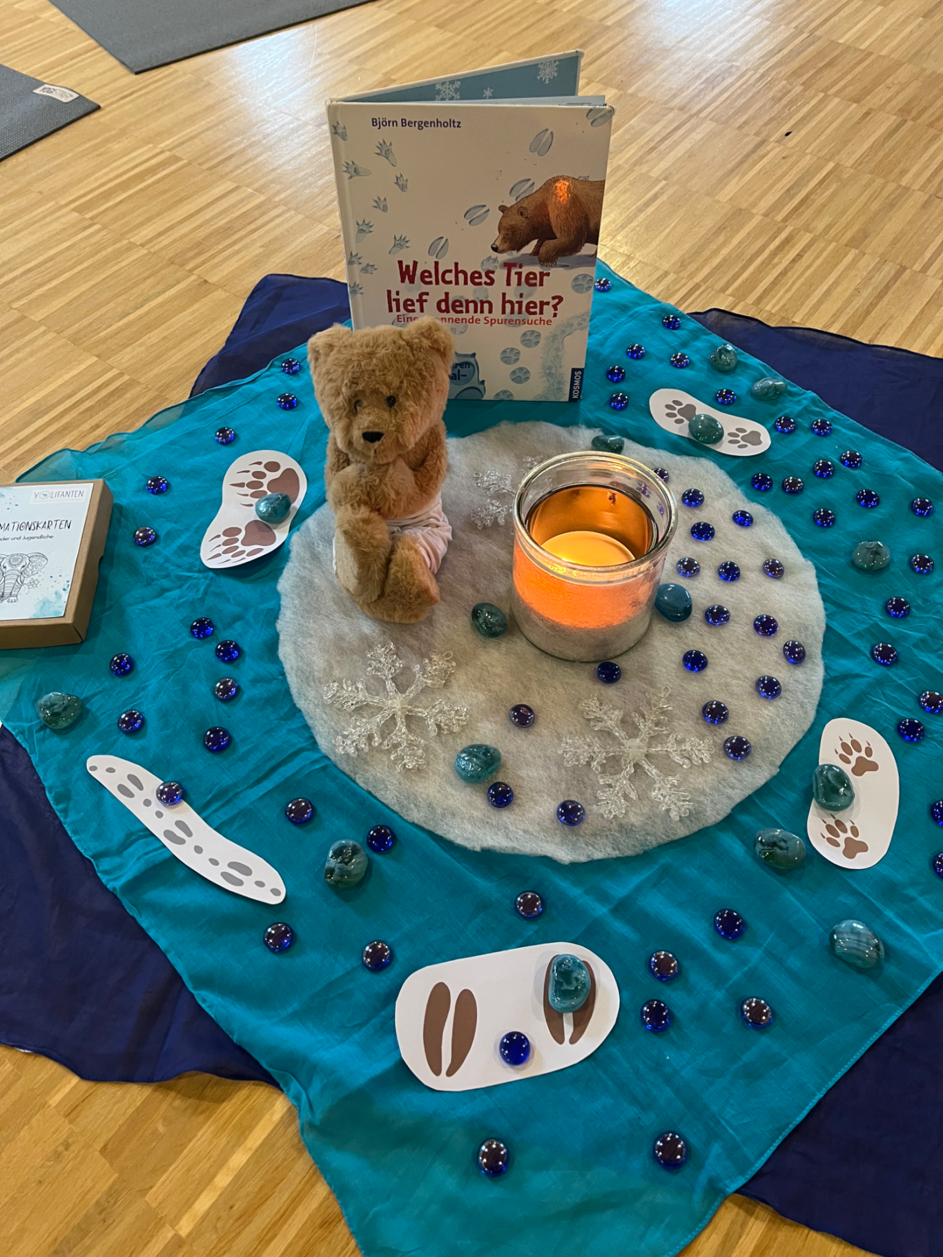 Bilderbuchyoga - Welches Tier lief den hier?