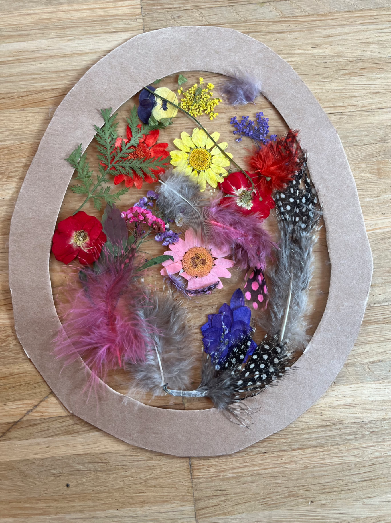 Abschlussbasteln beim Eltern-Kind Yoga