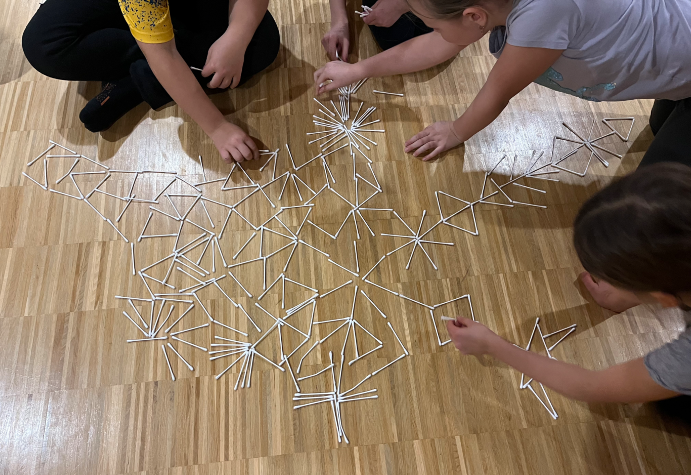 Gruppenmandala Schneeflocke